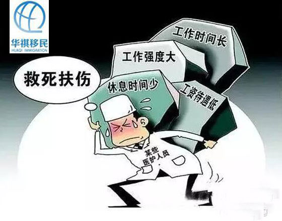 國內(nèi)醫(yī)生的現(xiàn)狀：工作時間長，工作強度大，休息時間少，工資待遇低，不拿點外快，