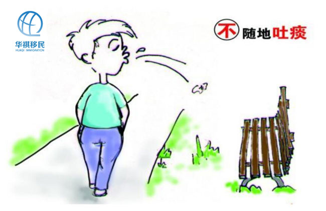 隧道吐痰或直接吐痰近垃圾桶，都會被罰款